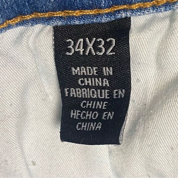 Kenneth Cole Athletic Fit - Stretch Light Blue Wash Denim Jeans Men's Size 34x32 - Picture 16 of 16